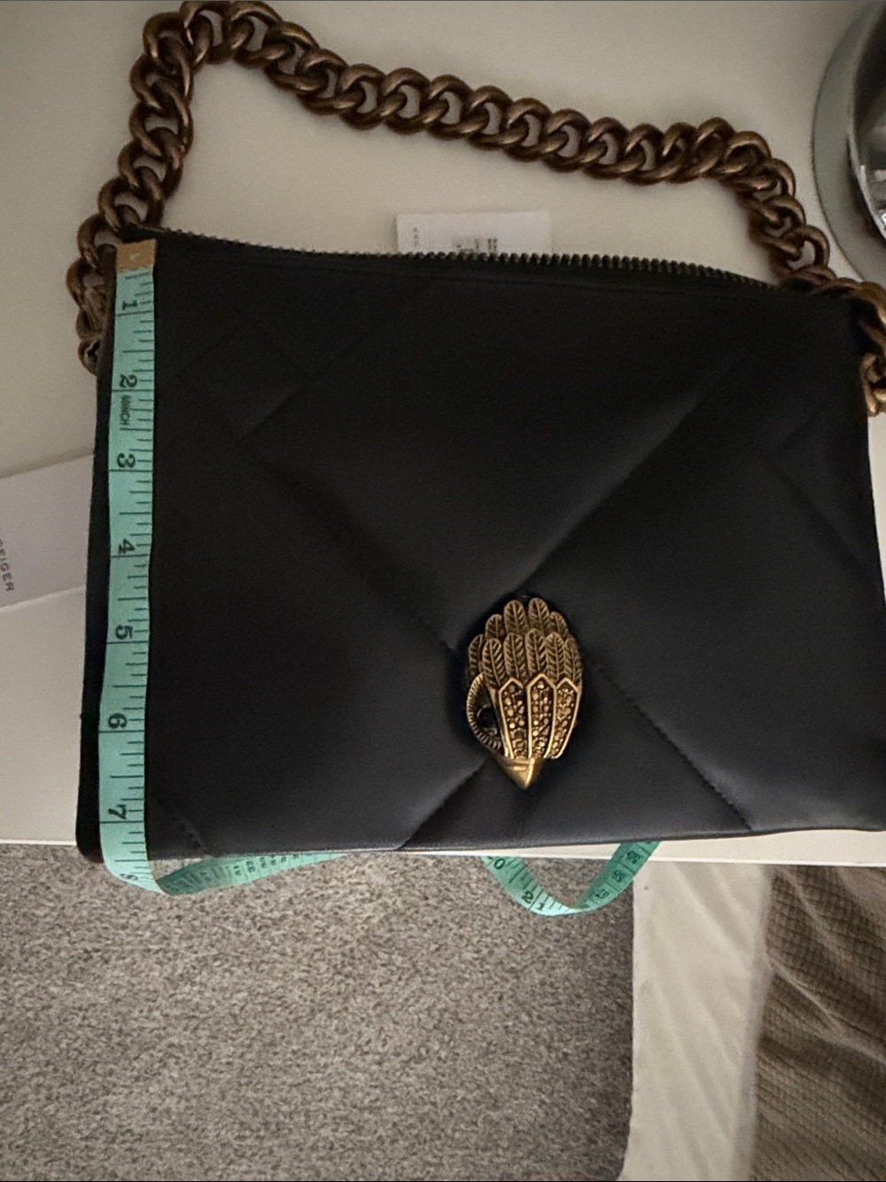 NWT Kurt Geiger Black Kensington Puff 3 Pouch - Picture 8 of 8